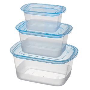 Komplet pojemników prostokątnych VENTI 3 sztuki